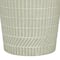 White Metal Contemporary Style Vase, 13&#x22; x 8&#x22; x 8&#x22;